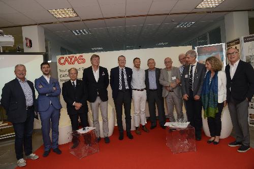 Sergio Bolzonello (Vicepresidente Regione FVG e assessore Attività produttive, Turismo e Cooperazione) alla presentazione del nuovo laboratorio prove mobili e arredo del CATAS - San Giovanni al Natisone 04/07/2017